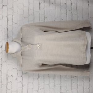 Raisey Pullover Sweater Henley L Khaki